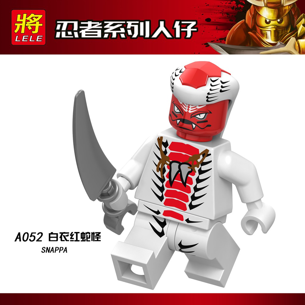 Minifigures Ninjago Các Mẫu Nhân Vật Sự Phụ Garmadon Shark Army Jelly A049 A050