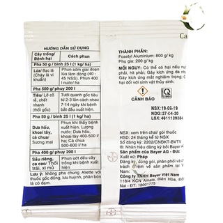 ALIETTE 800WG - 100gr - THUỐC ĐĂC TRỊ NẤM BỆNH CÂY TRỒNG