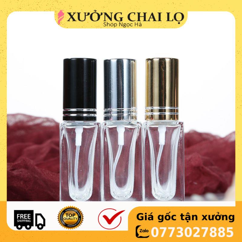 Lọ Chiết Nước Hoa ❤ GIÁ RẺ NHẤT ❤ Chai lọ chiết nước hoa 5ml,10ml vuông đựng dầu thơm , phụ kiện du lịch