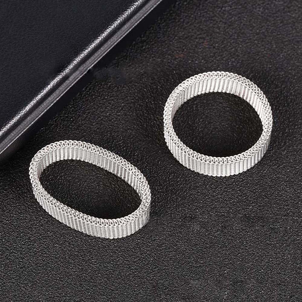 Nhẫn bằng thép không gỉ màu đen / bạc phong cách thời trang hip hop cá tính