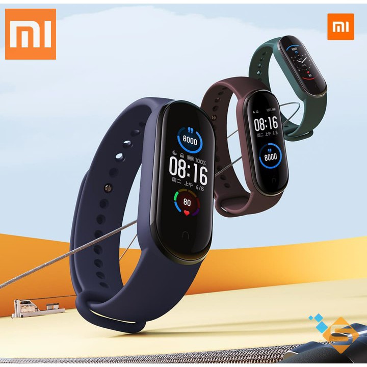 Vòng Đeo Tay Theo Dõi Sức Khỏe Thông Minh Xiaomi Mi Band 5 (Màu Đen) - Bảo Hành Chính Hãng 12 Tháng