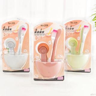 (hàng Mới Về) Bộ 4 Cọ Silicone Mềm Dùng Đắp Mặt Nạ Tại Nhà Kiểu Hàn Quốc