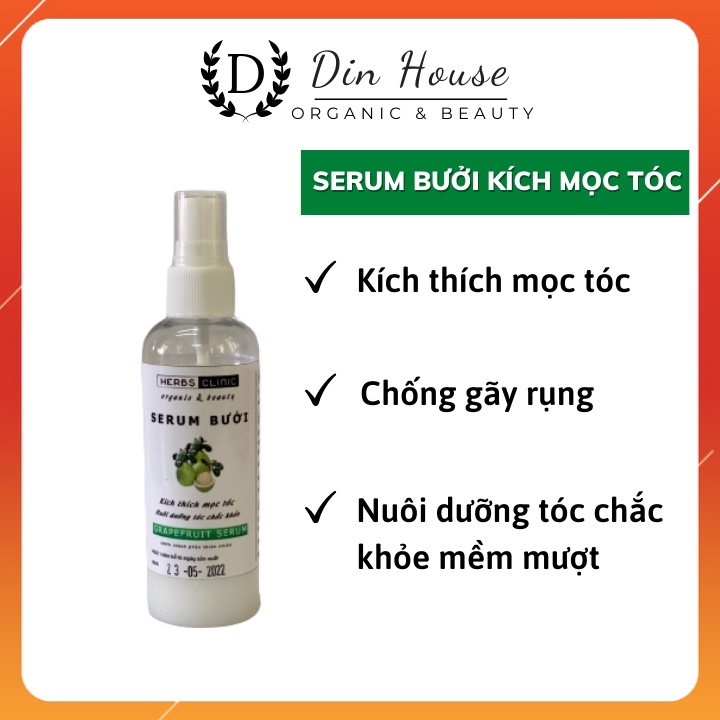 Serum xịt bưởi mọc tóc ngừa gãy rụng lotion bưởi xịt kích mọc tóc chai 100ml XB001