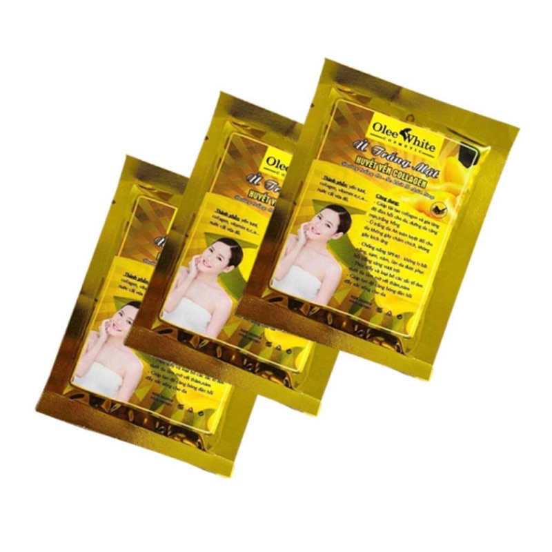 Huyết yến ủ trắng mặt colagen
