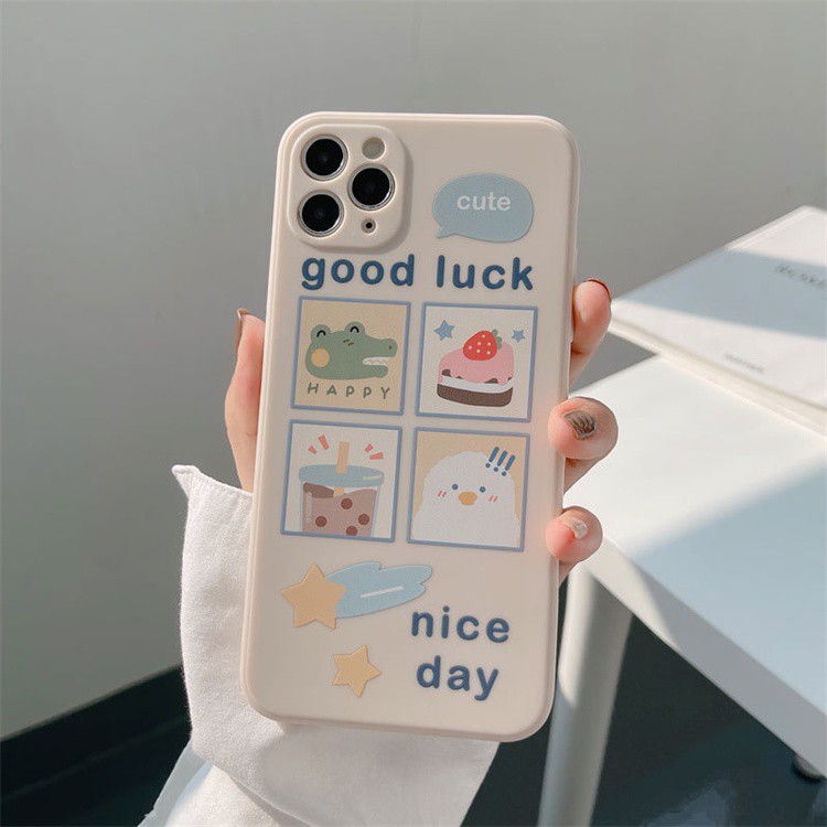 Ốp lưng iphone Nice Day cạnh vuông cho ip 6/6s/6splus/7/7plus/8/8plus/x /xs/11/12/pro/max/plus/12promax/13promax e71