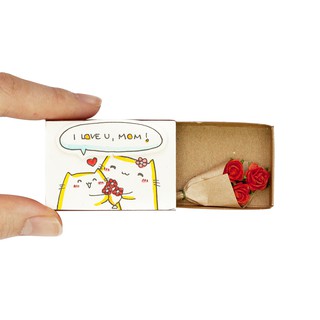 Thiệp Gia Đình Hộp Diêm I Love You Mom OT029