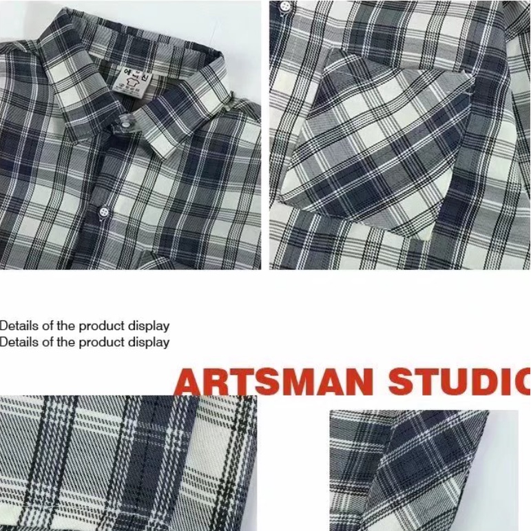 Áo Sơ Mi Nam Nữ Caro Tay Dài áo sơ mi trắng Dáng Rộng áo sơ mi nữ form rộng Thiết Kế Thời Trang áo sơ mi caro nam Theo Phong Cách Hàn Quốc áo sơ mi nữ