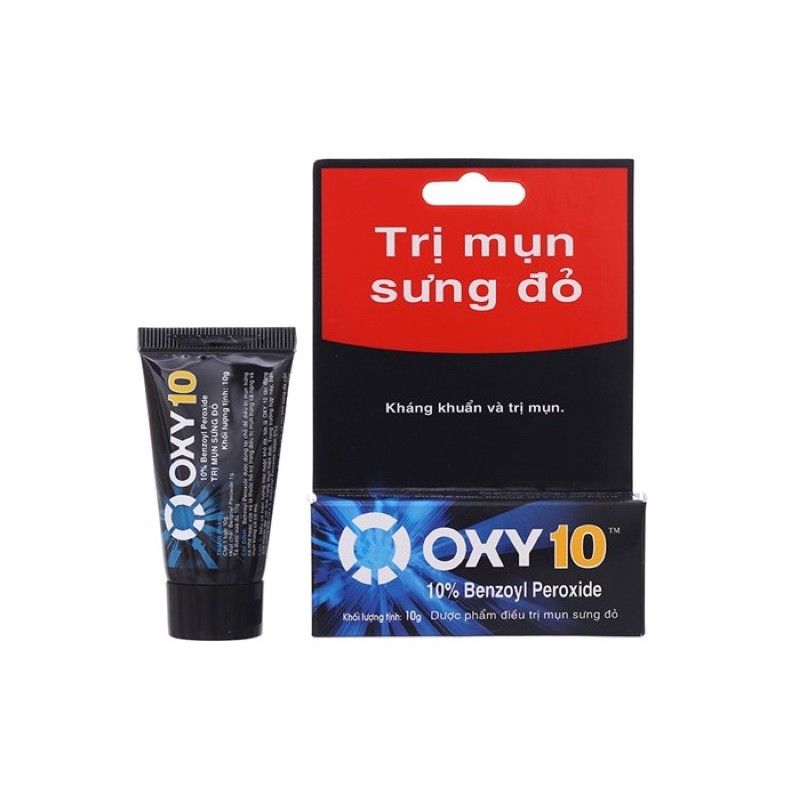 Gel bôi mụn sưng đỏ Oxy 5 Oxy 10 - Tube 10gr