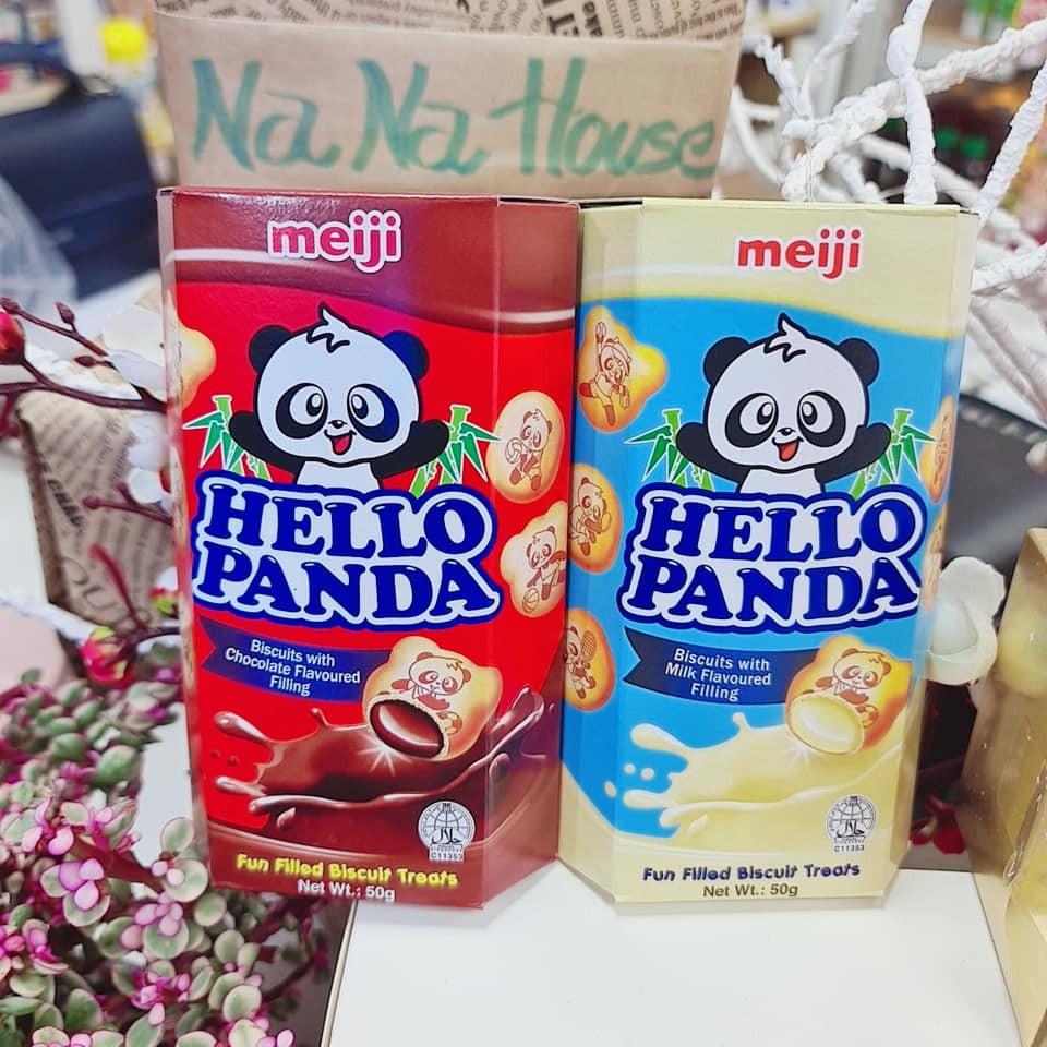 Bánh gấu Meiji Hello Panda nhân kem tươi – hộp 50g ( Date 11/2021-2022) | BigBuy360 - bigbuy360.vn