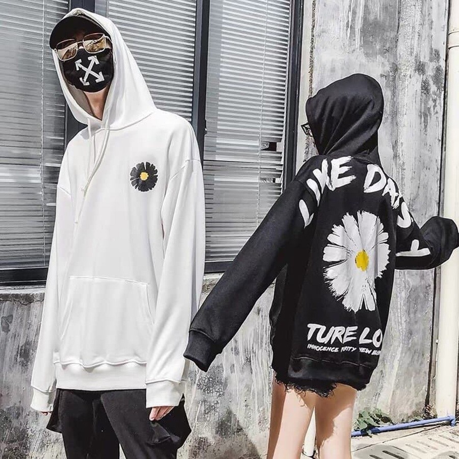 (𝐕𝐚̉𝐢 𝐓𝐨̂́𝐭) ÁO HOODIE - ÁO KHOÁC NỈ NGOẠI Cao Cấp Hoa Cúc (HD1560 - Ture Love)