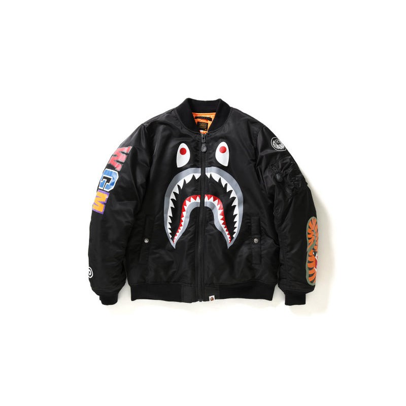 Áo khoác Bape Shark MA-1 Flights