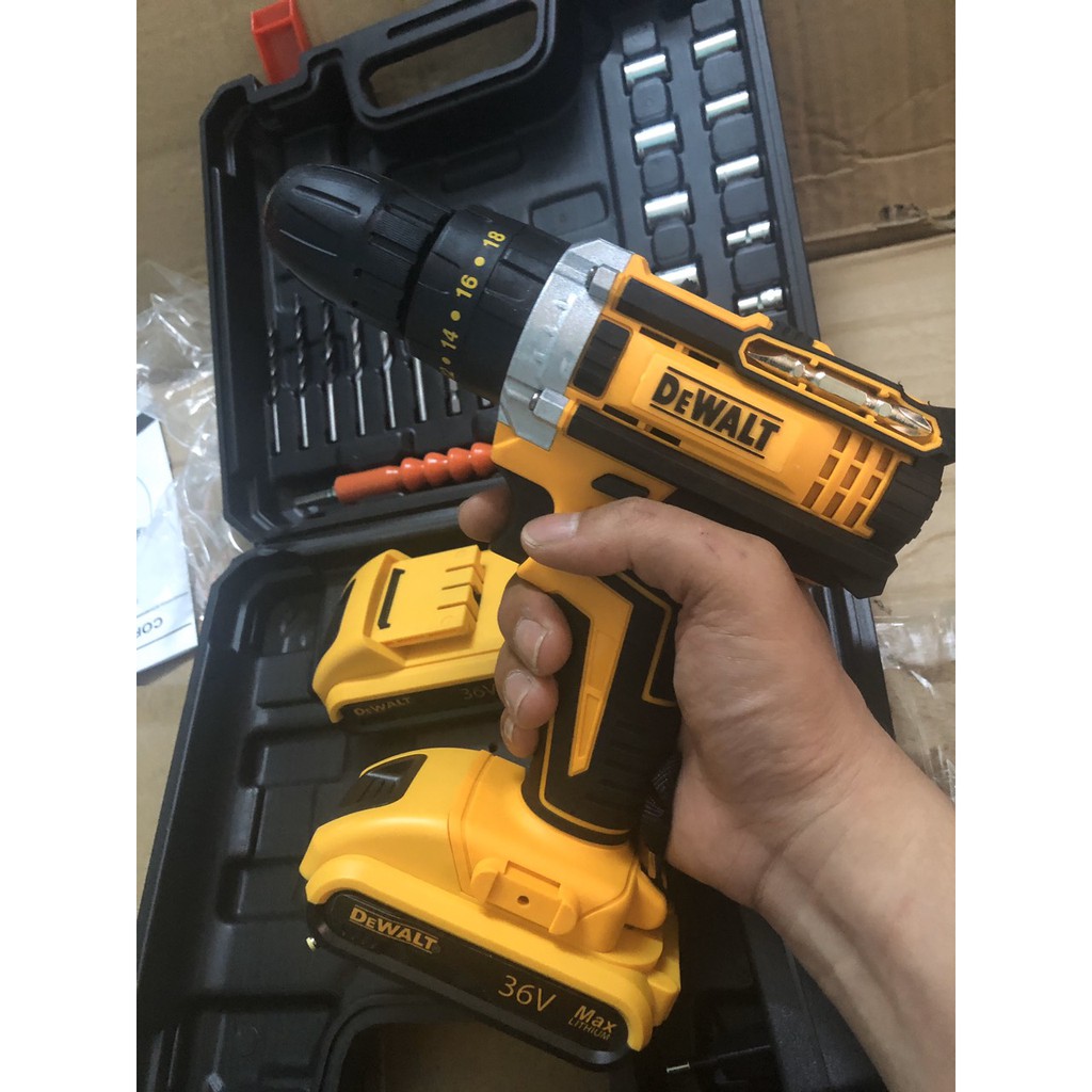 Máy khoan pin Dewalt 36V (LOẠI I), khoan tường khoan bê tông,khoan sắt 3 chức năng