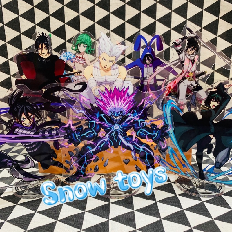 Mô Hình Tượng Standee Acrylic Mica 2 mặt - One Punch Man - Saitama Genos Tatsumaki Fubuki Garou Sonic siêu thanh Bang