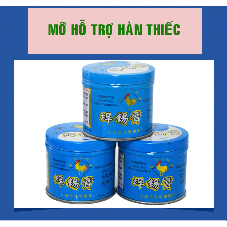 Mỡ Con Gà Trống  hỗ trợ hàn thiếc, chì tạo nên mối hàn dễ dàng, nhanh và đẹp - sản phẩm được ưa chuộng hàng đầu tại Shop