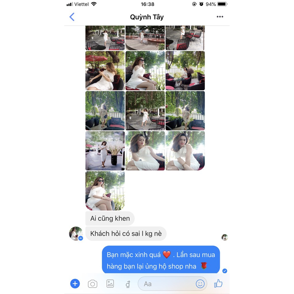 Váy trắng lêch vai V1014 - ĐẸP SHOP DVC ( Ảnh mẫu và ảnh trải sàn do shop tự chụp ) | BigBuy360 - bigbuy360.vn