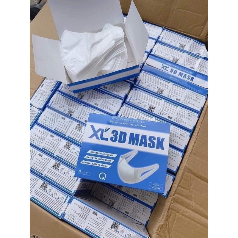 (3d mask) Hộp khẩu trang 3d mask công nghệ Nhật 50 cái