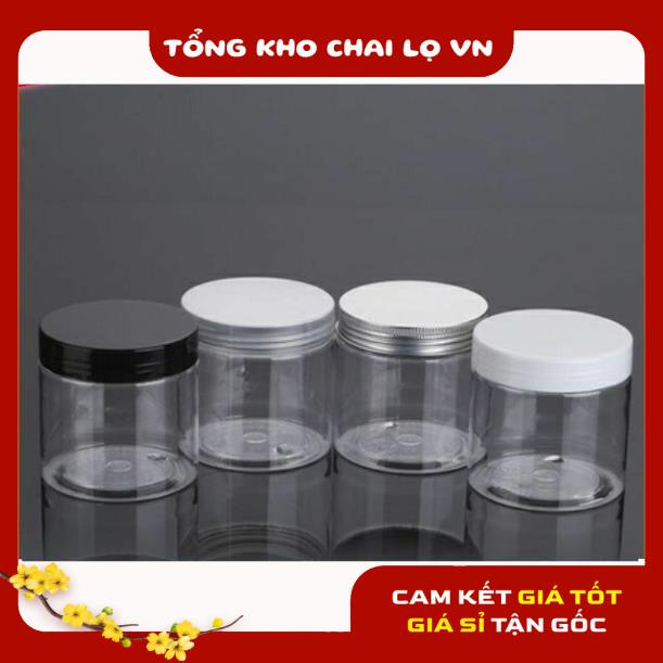Hủ Đựng Kem ❤ SIÊU RẺ ❤ Hũ nhựa pet trong 50g đựng mỹ phẩm, thực phẩm, đồ khô, ngũ cốc