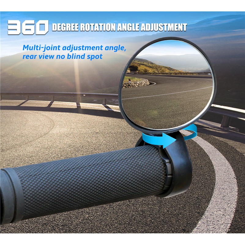 Gương Chiếu Hậu WEST BIKING Điều Chỉnh Được 360 Độ Gắn Tay Lái Xe Đạp
