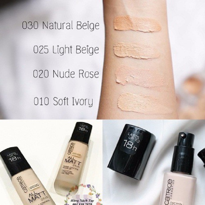 Kem nền Catrice All Matt Plus Shine Control Make Up 30ml