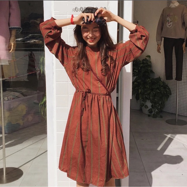 VÁY ULZZANG DÁNG DÀI [ có ảnh thật ]