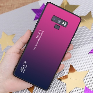 Ốp lưng kính cường lực Samsung Galaxy Note 9 - Gradient edition