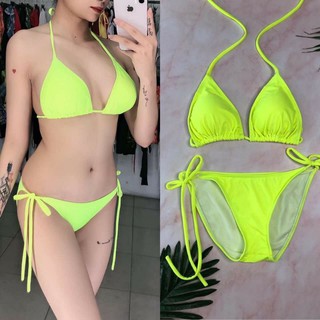 {Hàng Sẵn} bikini đồ bơi tam giác đơn giản dáng basic full màu