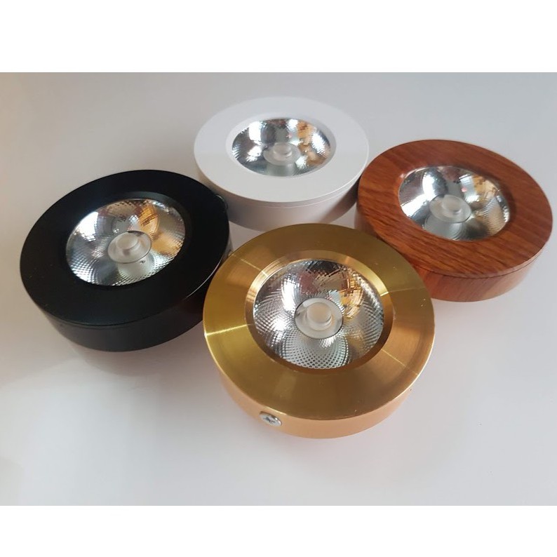 Đèn Led ốp trần nổi 5W tròn, 220v, ốp tủ quần áo, tủ bếp, tủ trưng bầy, 0936395395