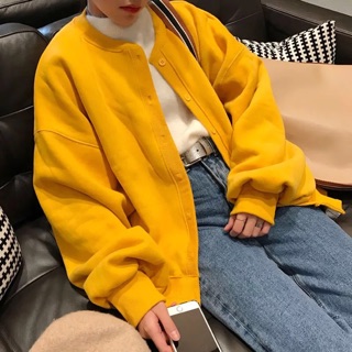 Áo bomber nỉ da cá Hàn Quốc