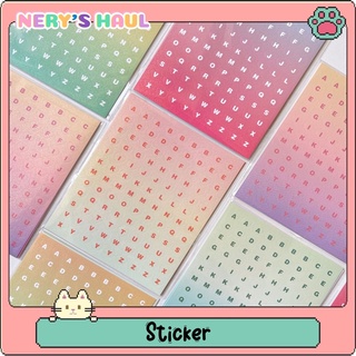 Sticker ✨ Set 3 tấm hình dán sticker chữ cái & số trang trí bullet journal 🎀