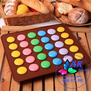 2502.071 KHAY SILICONE NƯỚNG MACARON 30