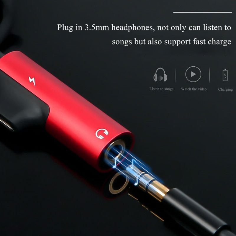 Cáp Chuyển Đổi Âm Thanh Tai Nghe 2 Trong 1 Usb Type C Sang 3.5mm Cho Samsung Note9 Xiaomi Htc Huawei