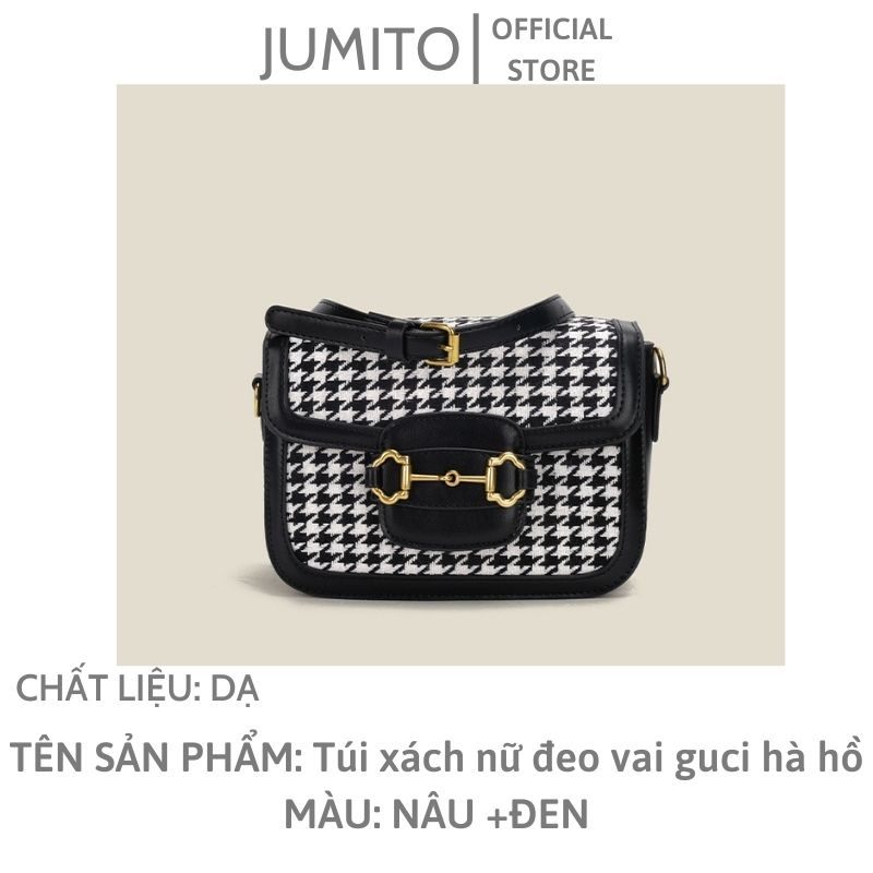 Túi xách nữ đeo vai guci hà hồ from chuẩn dây đeo da bền đẹp JUMITO T1.024.NA