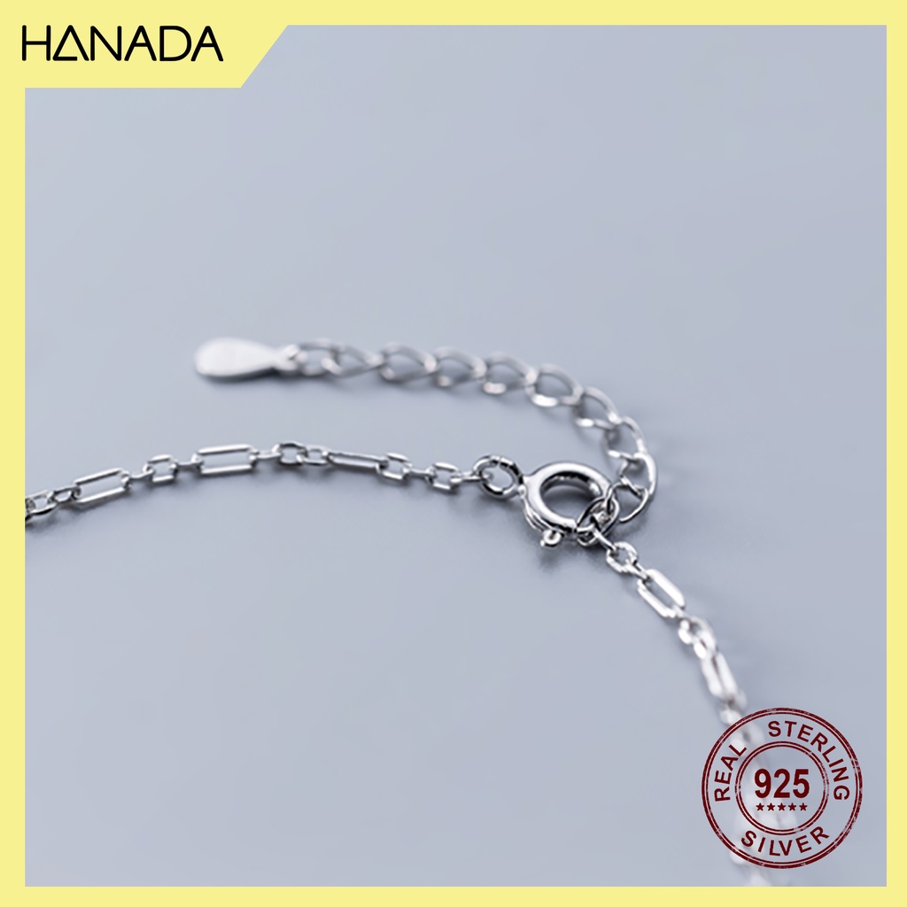 [Mã SKAMLTSM9 giảm 10% đơn 99K] Lắc Chân Bạc Cao Cấp Hanada Vòng Chân Bạc 925 Xích Trơn Cách Điệu