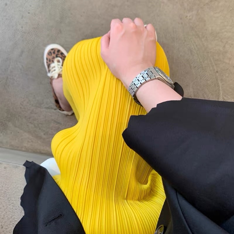 Chân váy xếp ly dài dáng A phong cách cổ điển 2021 | BigBuy360 - bigbuy360.vn