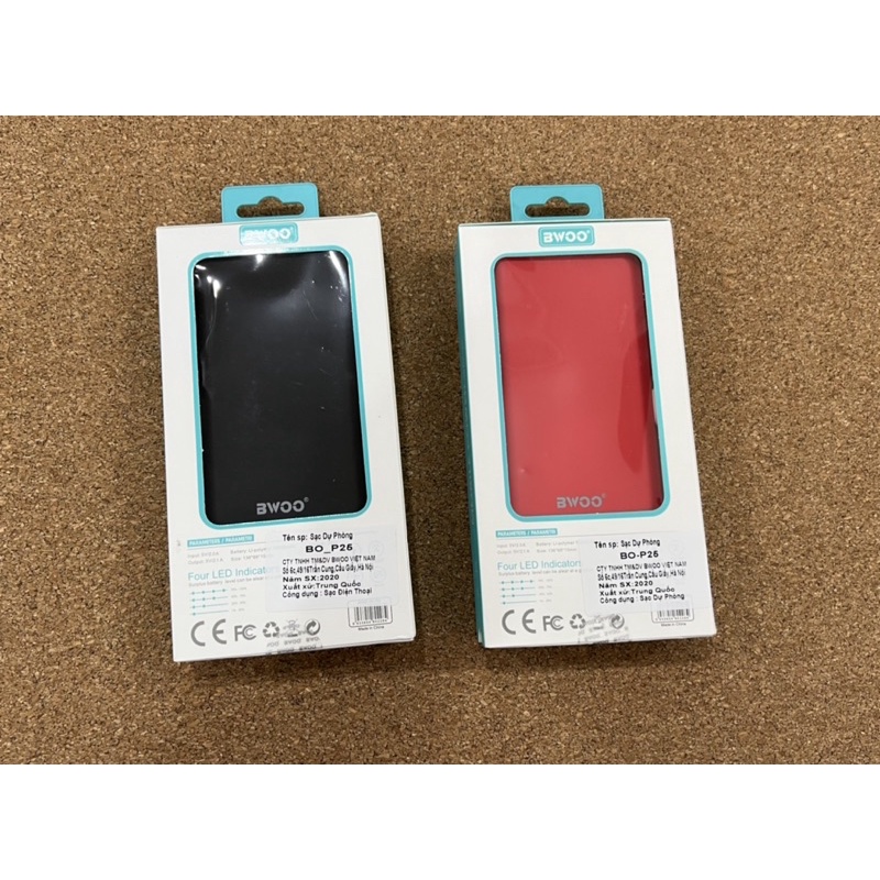 Sạc Dự Phòng Bwoo P25 10000 mAh tích hợp cáp Lightning