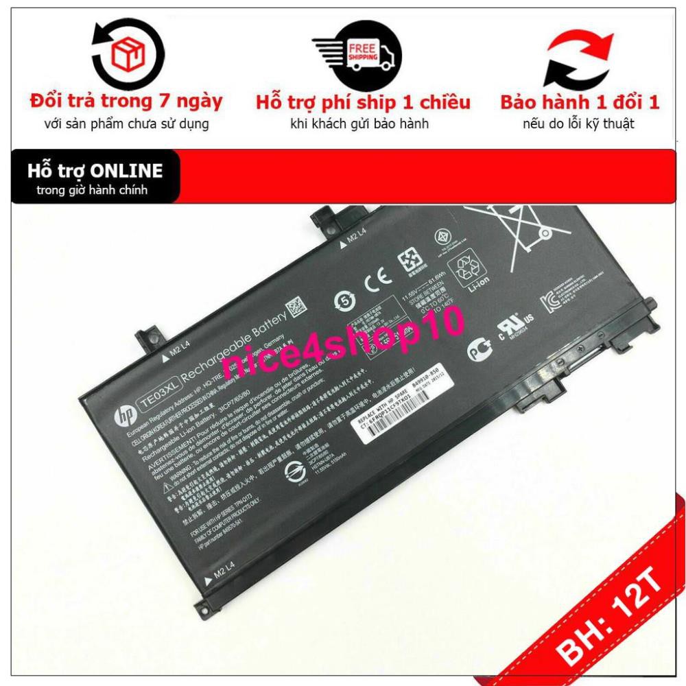 [BH12TH] . ⚡️[Pin zin] Pin HP Pavilion 15 UHD 15-BC 15-AX 15T TE03XL Originals