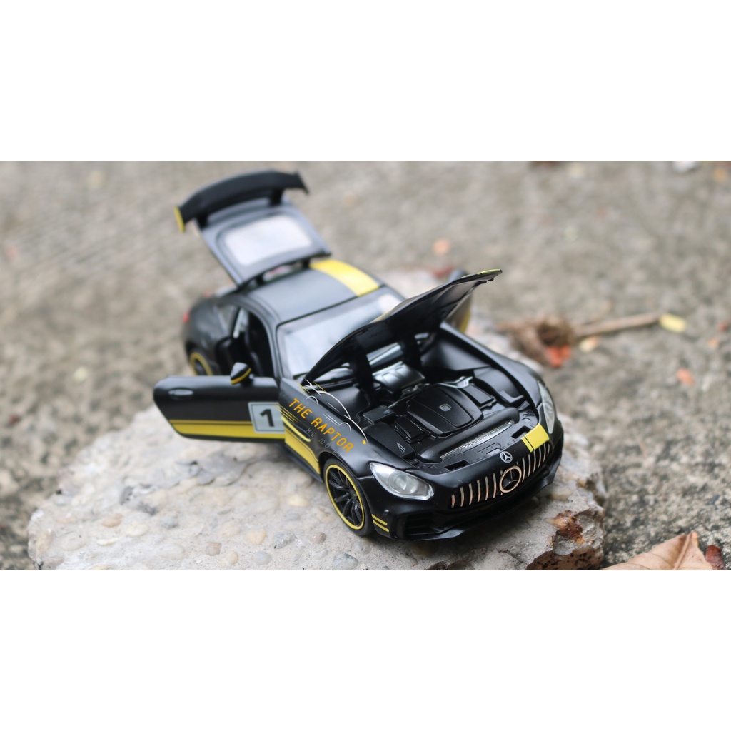 Xe Mô Hình Mercedes Benz Amg Gtr Transformers 1:32 Diecast Miniauto