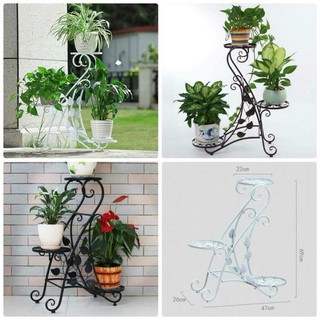 Kệ sắt để cây cảnh 3 tầng 3 chậu