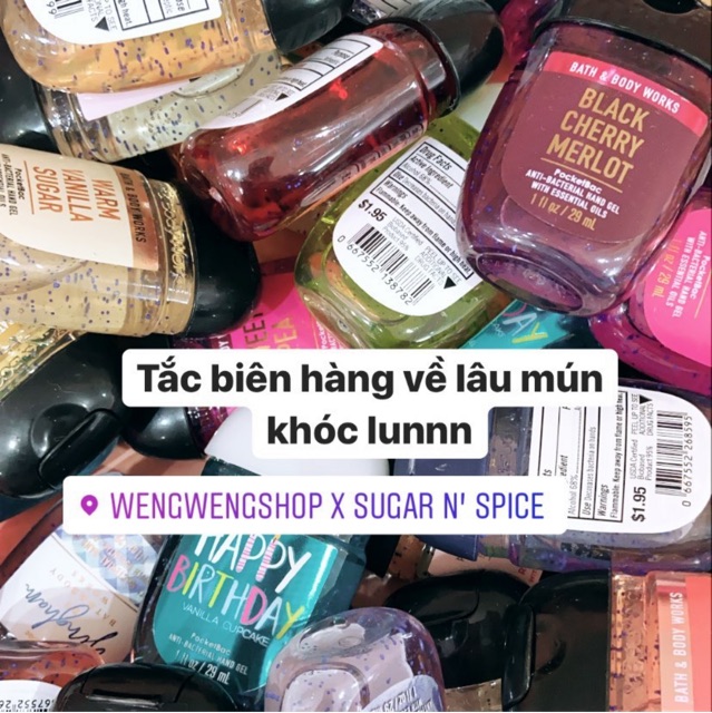 (Chọn mùi) (Auth) Gel rửa tay Bath & Body Works Hand Gel