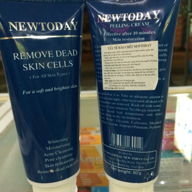 Newtoday remove dead skin cells- tẩy da chết