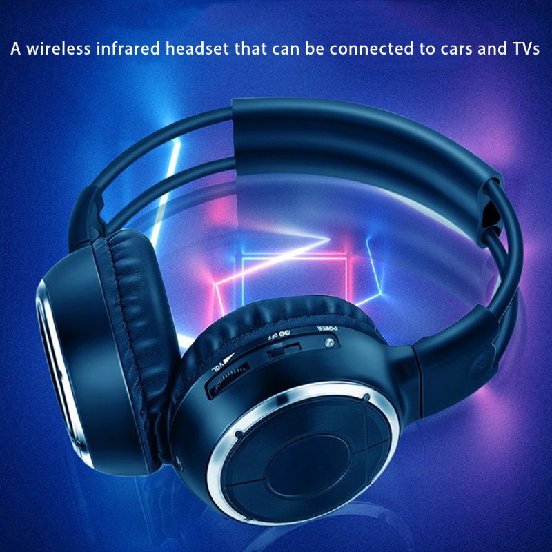 Hệ Thống Tai Nghe Hồng Ngoại Giải Trí Phía Sau 2 Kênh Không Dây IR DVD Dành Cho Điện Thoại Trong Xe Hơi