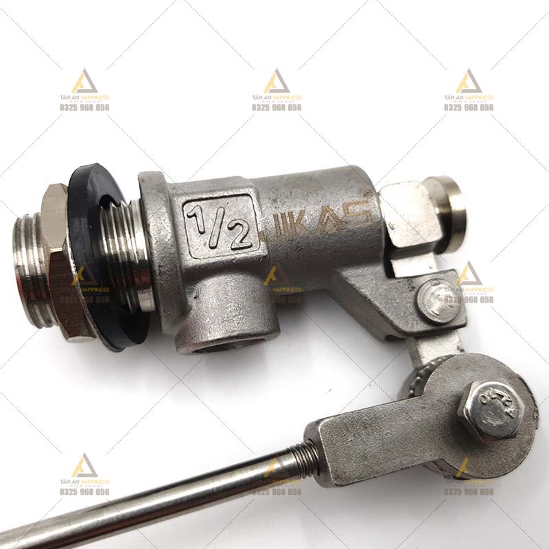 Van phao cơ Inox  Sus304 sử dụng cho bồn nước, phao tự động ngắt nước ren ngoài phi 21,27mm