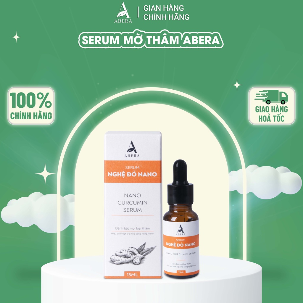 Serum Nghệ Đỏ Nano Abera làm mờ mọi loại thâm & dưỡng trắng da