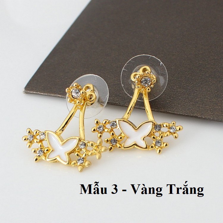 [AH57] BÔNG TAI BƯỚM ĐÍNH ĐÁ NHÂN TẠO CỰC SANG CHẢNH