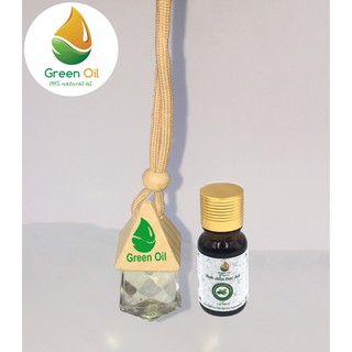 1 Lọ tinh dầu bạc hà treo xe + 1 Lọ tinh dầu 10ml GreenOil, chống say xe, đuổi côn trùng