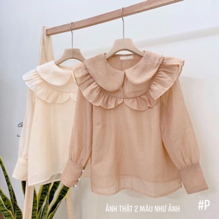 Áo babydoll phối bèo 3 màu⚡️ảnh thật