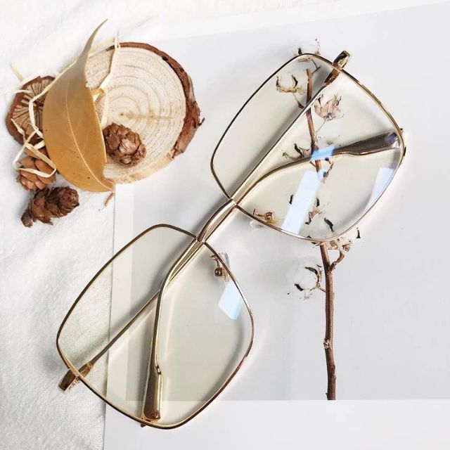 [FREESHIP] KÍNH MÁT NAM NỮ GỌNG VUÔNG THIẾT KẾ CỔ ĐIỂN SANG TRỌNG-Tròng 0 độ chống tia UV chống ánh sáng xanh bảo vệ mắt | BigBuy360 - bigbuy360.vn