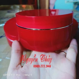Combo 10c hũ đựng kem body 200gr-250gr màu đỏ đô