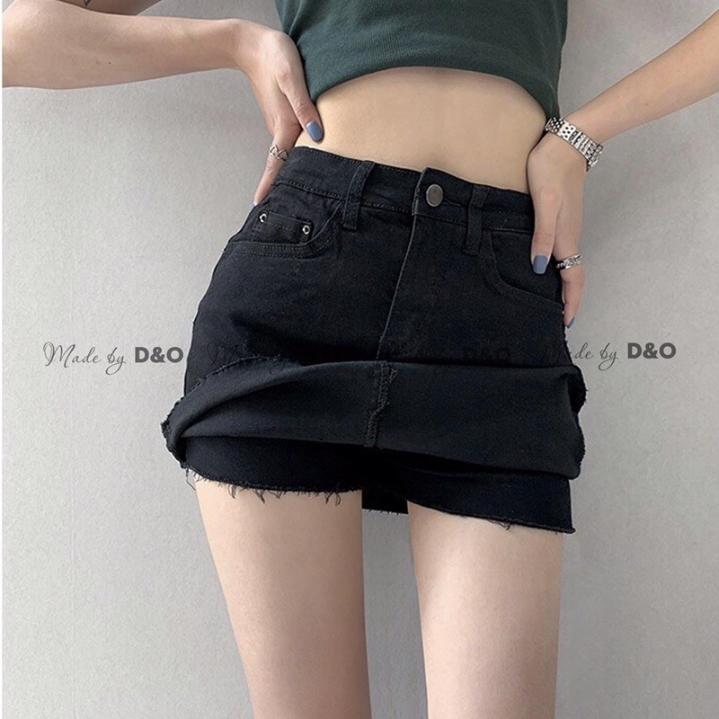 [Size 32~36] QUẦN VÁY BIG SIZE CO GIÃN MẠNH - ĐEN / XÁM - LƯNG CAO