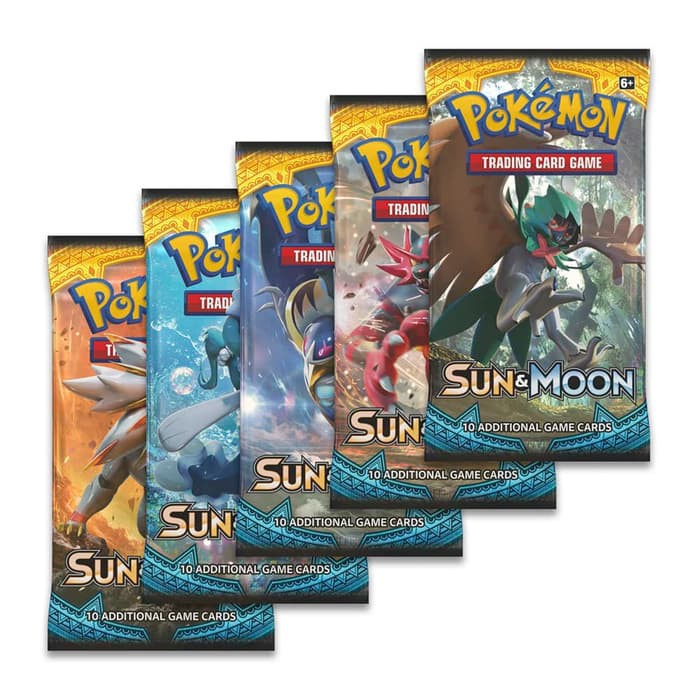 Bộ 1 Thẻ Bài Pokemon Sun & Moon Booster